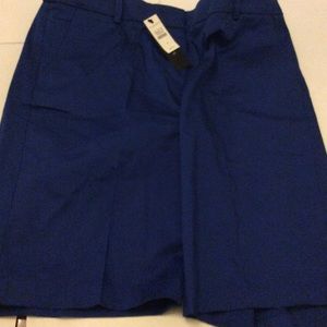 NWT Talbots 12 inch royal blue shorts size 6